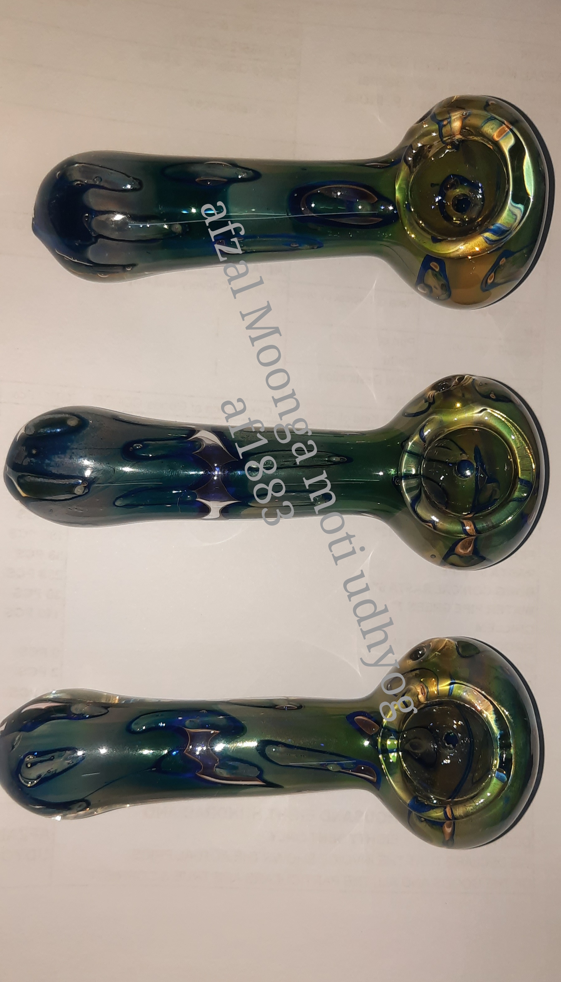 hand pipe gold foil