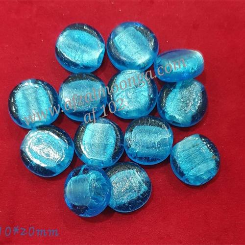 silver foil Glass beads