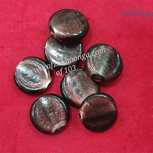 silver foil Glass beads