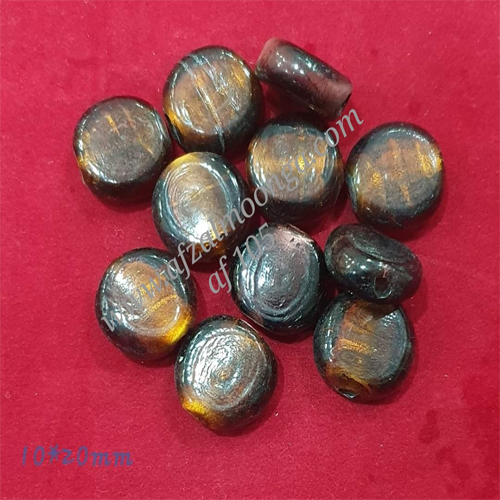 silver foil Glass beads