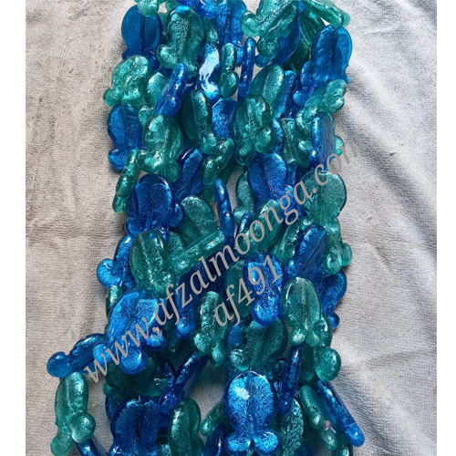 silver foil beads