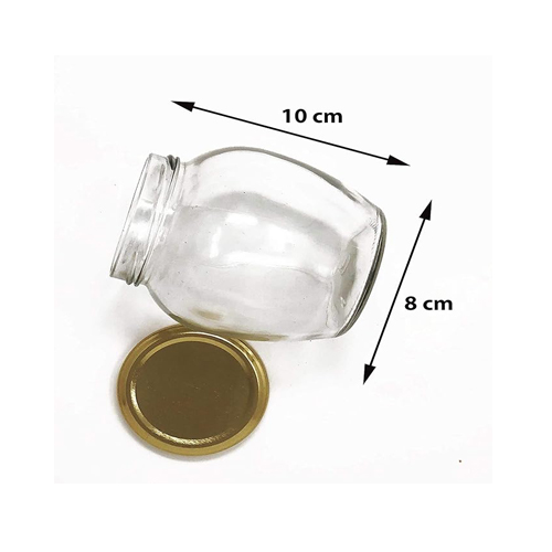 SITOVI Transparent Glass Jar and Container Air Tight Black Lid