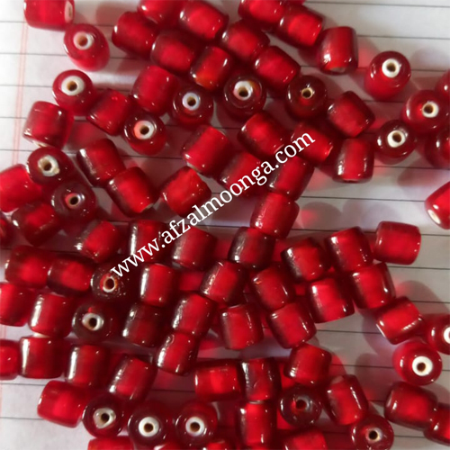 white heart beads