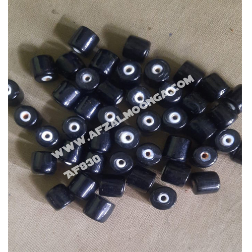 white heart beads